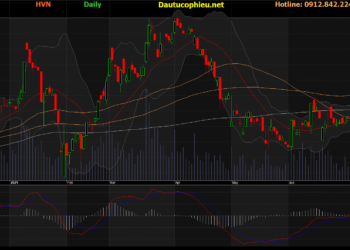 Đồ thị cổ phiếu HVN phiên giao dịch ngày 16/07/2021. Nguồn: AmiBroker