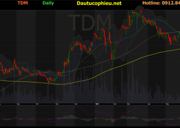Đồ thị cổ phiếu TDM phiên giao dịch ngày 21/07/2021. Nguồn: AmiBroker