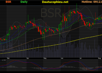 Đồ thị cổ phiếu BSR phiên giao dịch ngày 31/08/2021. Nguồn: AmiBroker