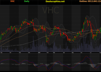 Đồ thị cổ phiếu VHC phiên giao dịch ngày 22/09/2021. Nguồn: AmiBroker
