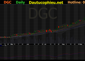 Đồ thị cổ phiếu DGC phiên giao dịch ngày 30/09/2021. Nguồn: AmiBroker