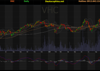 Đồ thị cổ phiếu VHC phiên giao dịch ngày 26/10/2021. Nguồn: AmiBroker