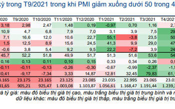 Bảng 1: Xu hướng của các chỉ số kinh tế 