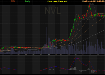 Đồ thị cổ phiếu NVL phiên giao dịch ngày 05/11/2021. Nguồn: AmiBroker